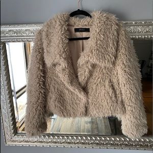 Zara faux fur jacket